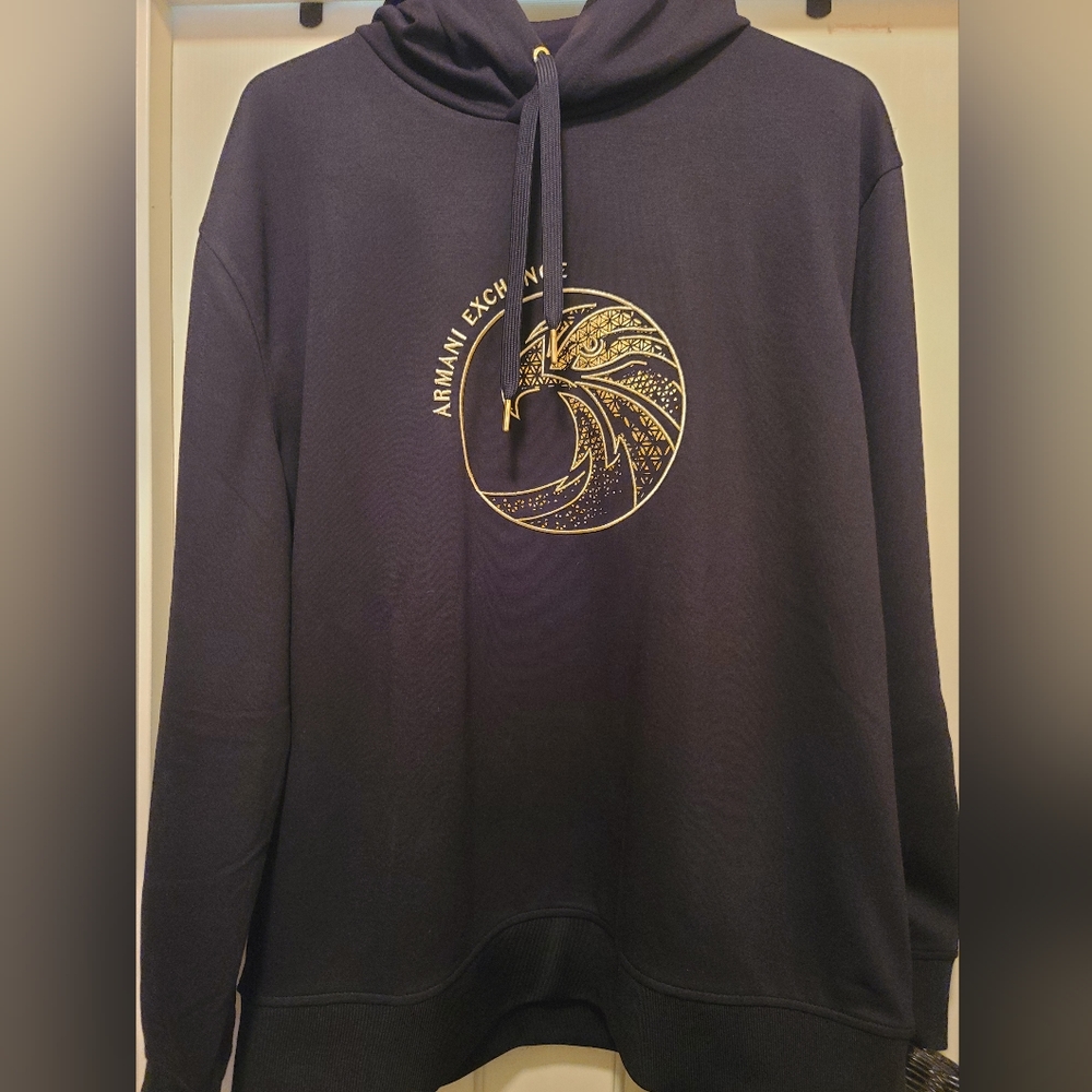 Armani Exchange Gold Eagle Hoodie